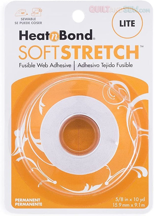 HeatnBond Soft Stretch Ultra Iron-On Adhesive Tape, 5/8 in x 10yds