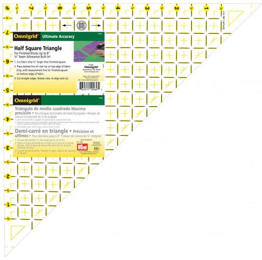 Omnigrid Half Sqare Triangle 8in