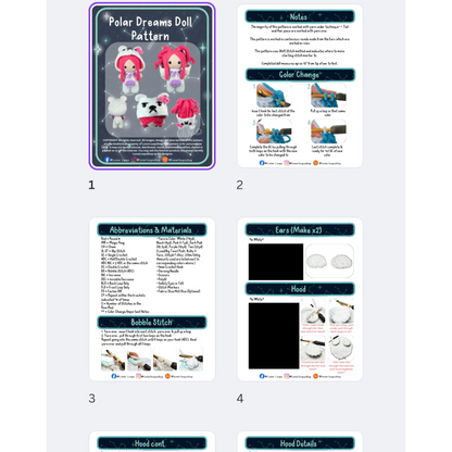 Polar Dreams Crochet Doll Pattern