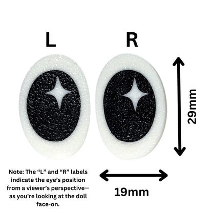 Star Pupil Cartoon Safety Eyes - 3 Pack