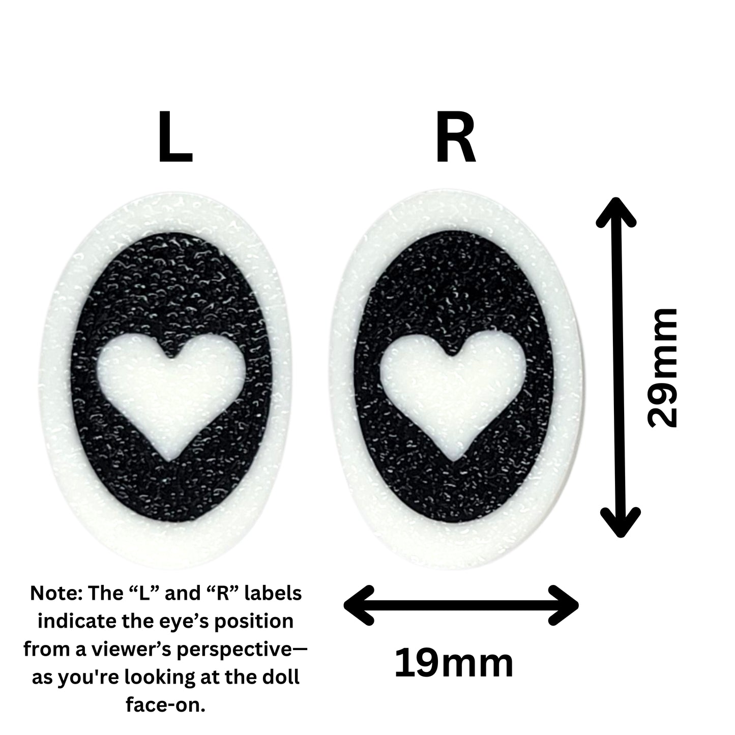 Heart Pupil Cartoon Safety Eyes - 3 Pack