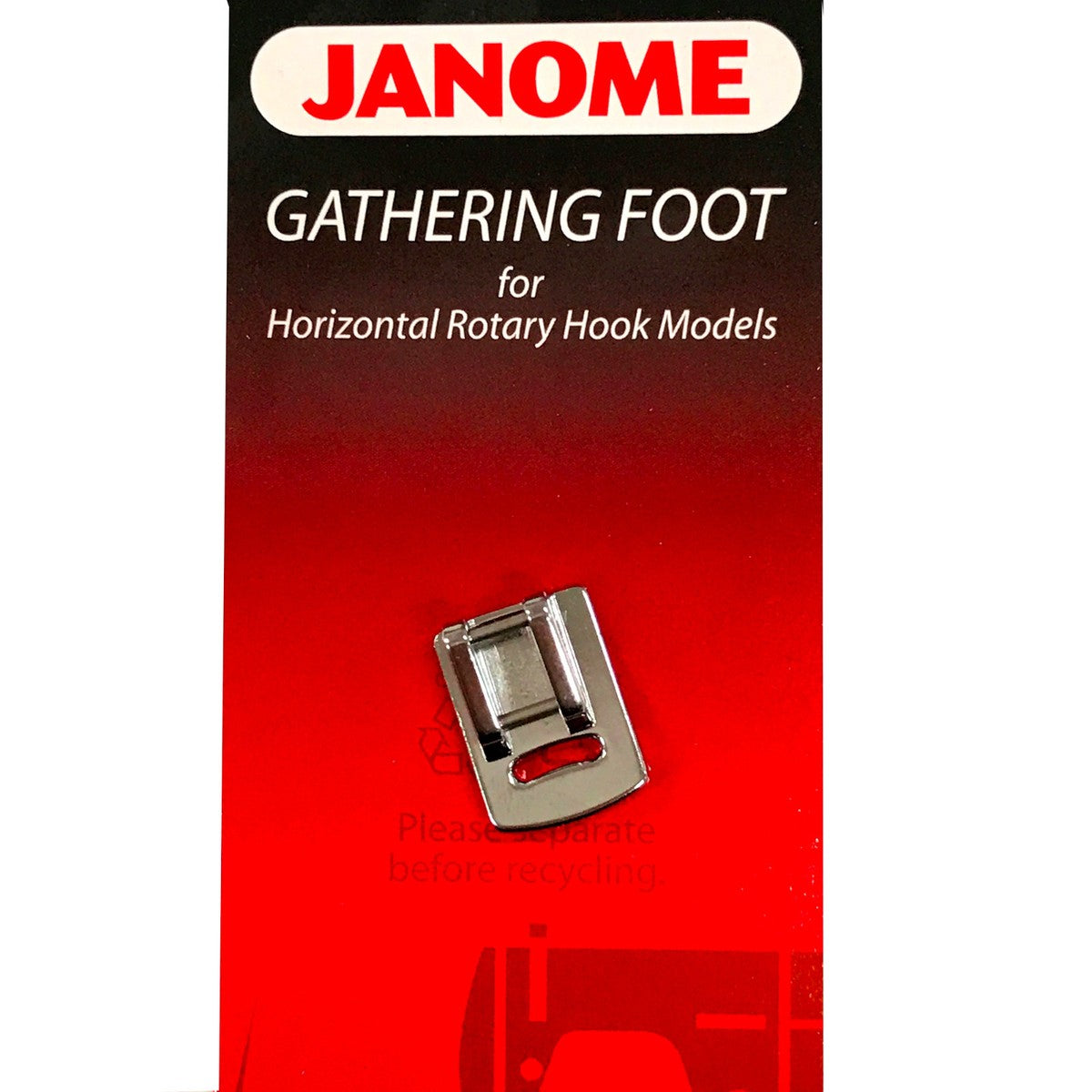 Janome Gathering Foot For Horizontal Rotary Hook Models