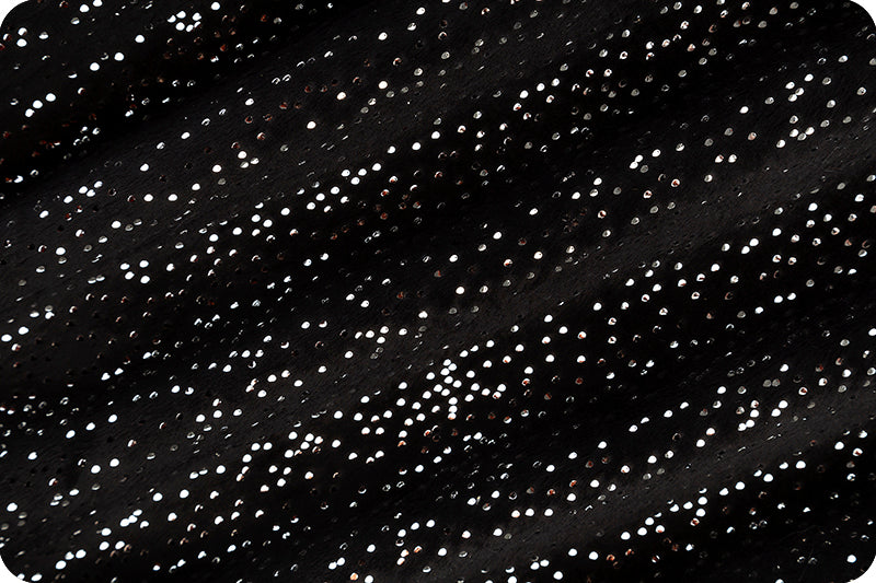 Sparkle Cuddle® Glitter Black/Silver - Shannon Fabrics