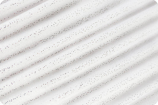 End of Bolt Glitter Snow/Silver - Shannon Fabrics