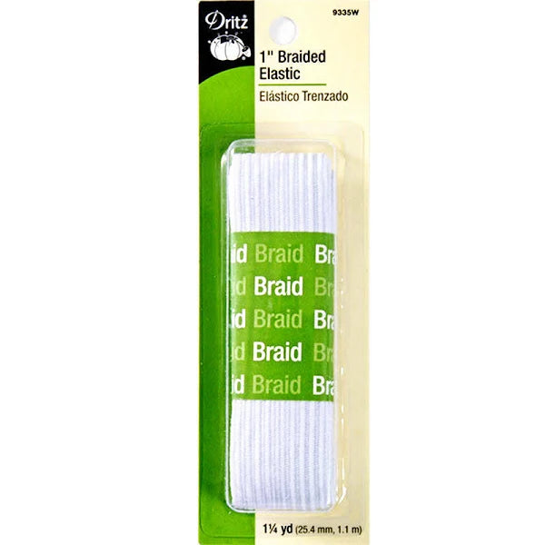 1 inch (2.54 cm) Braided Elastic