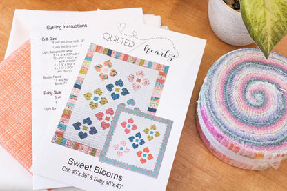 “Sweet Blooms” Quilt Pattern - Quilted Heartz