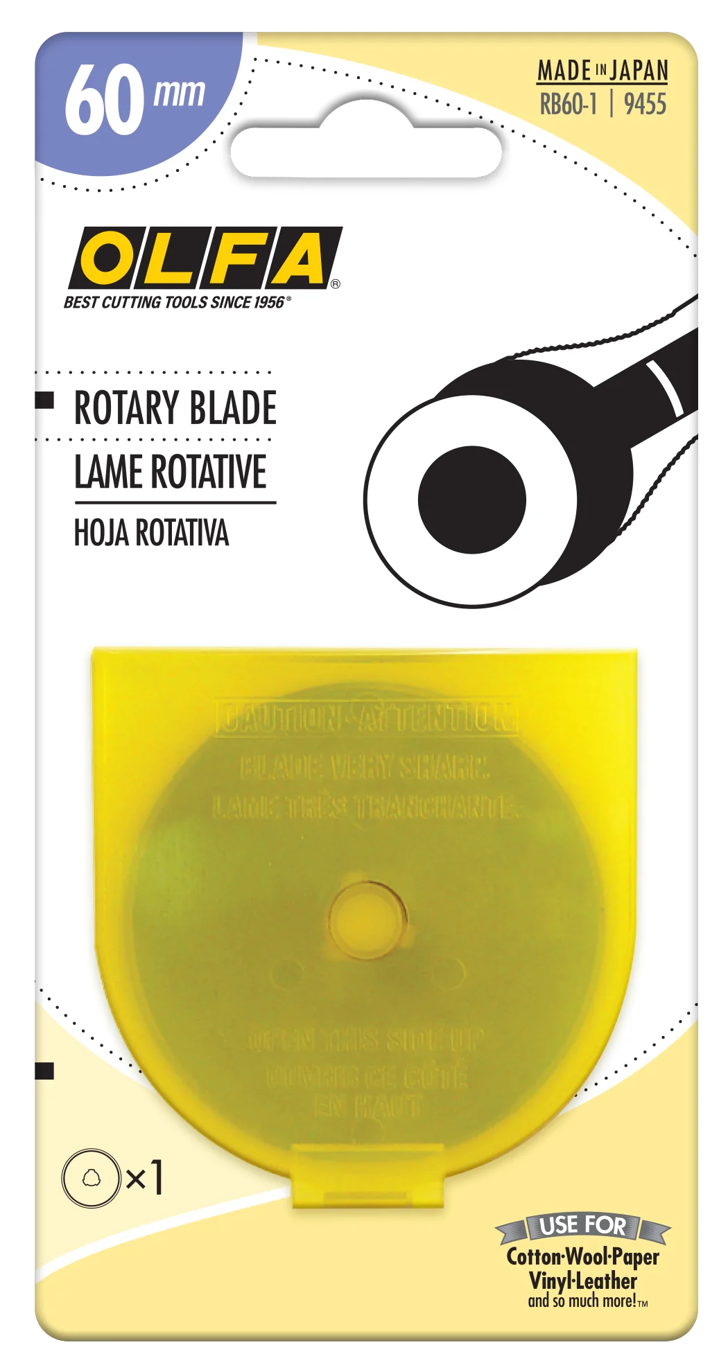 Olfa Replacement Rotary Blade 60mm 1pk