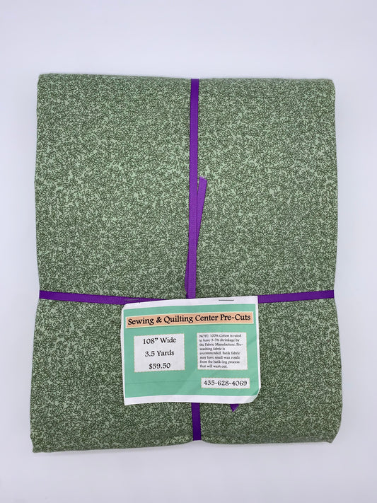 108" Pre-cut Sage Leaves 3.5 yards