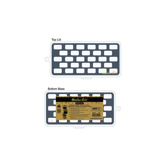 Hemline Gold Bobbin Box