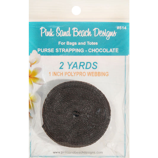 Purse Strapping Chocolate 2 yards