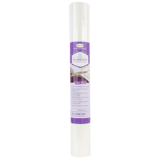 Baby Lock No-Show Mesh White Stabilizer 20" x 10YD