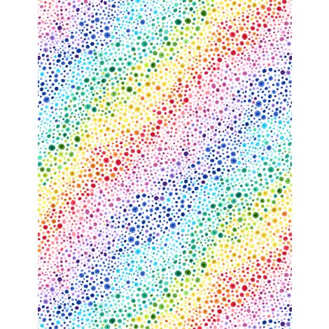 Wilmington Prints Bubble Up White Multi 108" Wide Back - sold by the 1/4 yard
