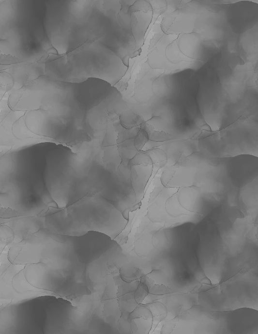 Wilmington Prints Watercolor Texture Gray 108" Wide - sold by the 1/4 yard