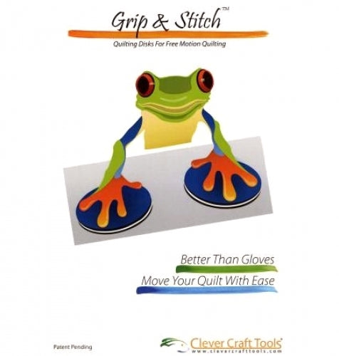 Grip & Stitch Quilting Disks 2pc by Clever Craft Tools