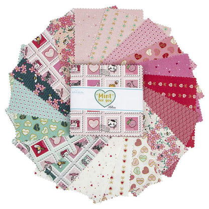 Mint For You 5in Stacker, 42pcs by Riley Blake