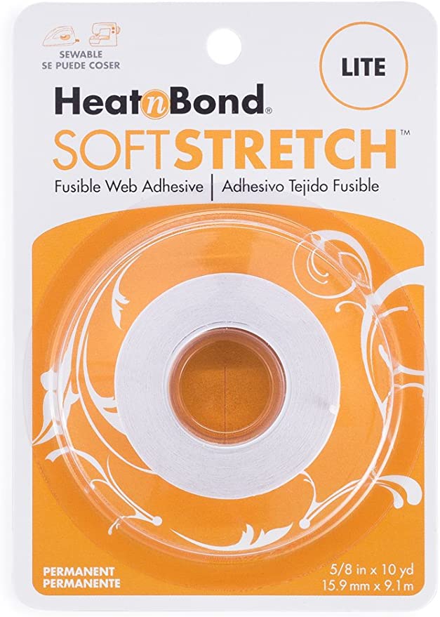HeatnBond Soft Stretch Ultra Iron-On Adhesive Tape, 5/8 in x 10yds