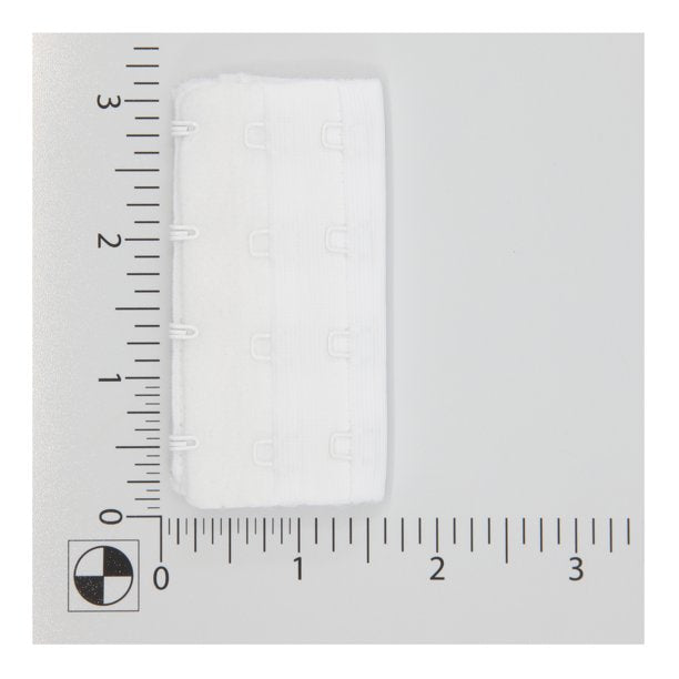 Dritz Soft Bra-Back Extender 3"-White 4 Hooks