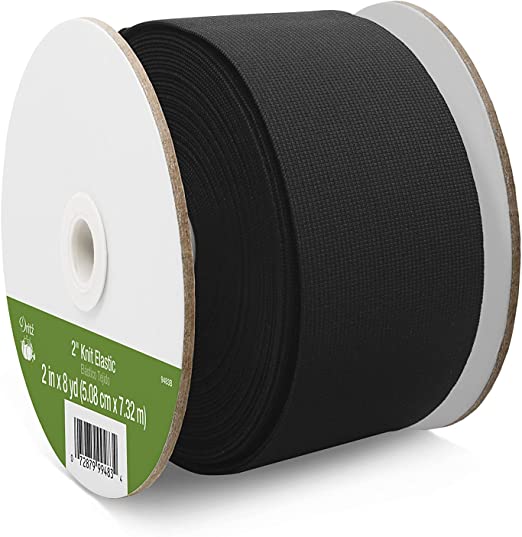 Dritz Knit Elastic, Black 2-Inch