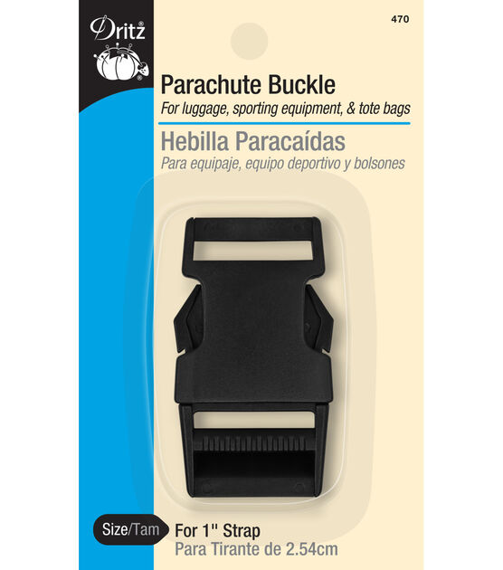 Dritz 1" Parachute Buckle, Black