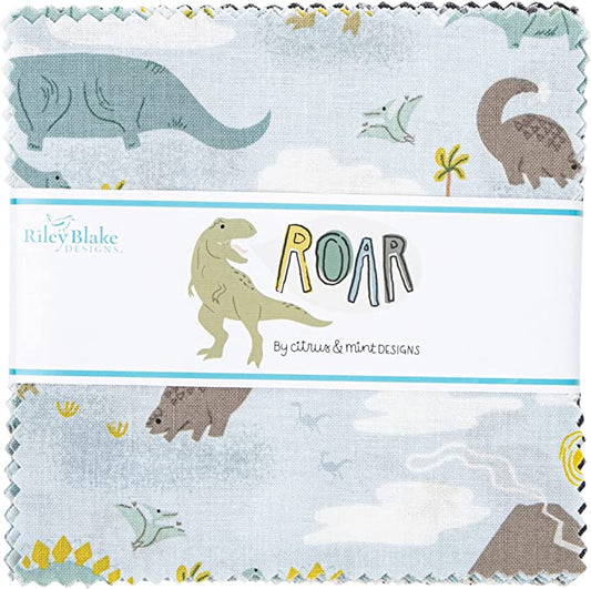 Roar 5in Stacker, 42pcs by Riley Blake