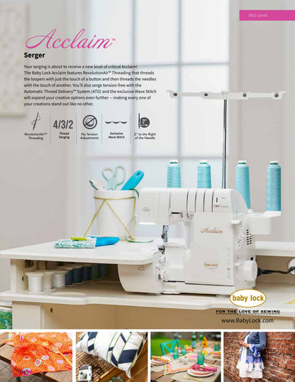Baby Lock Acclaim Serger