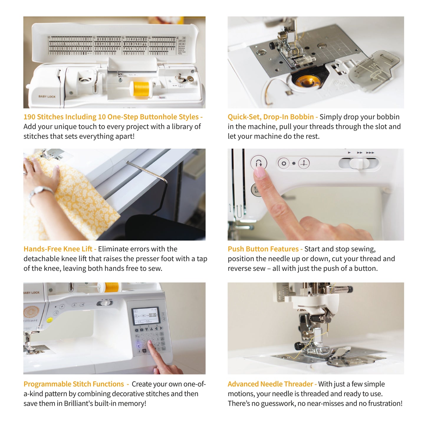 Baby Lock Brilliant Sewing Machine