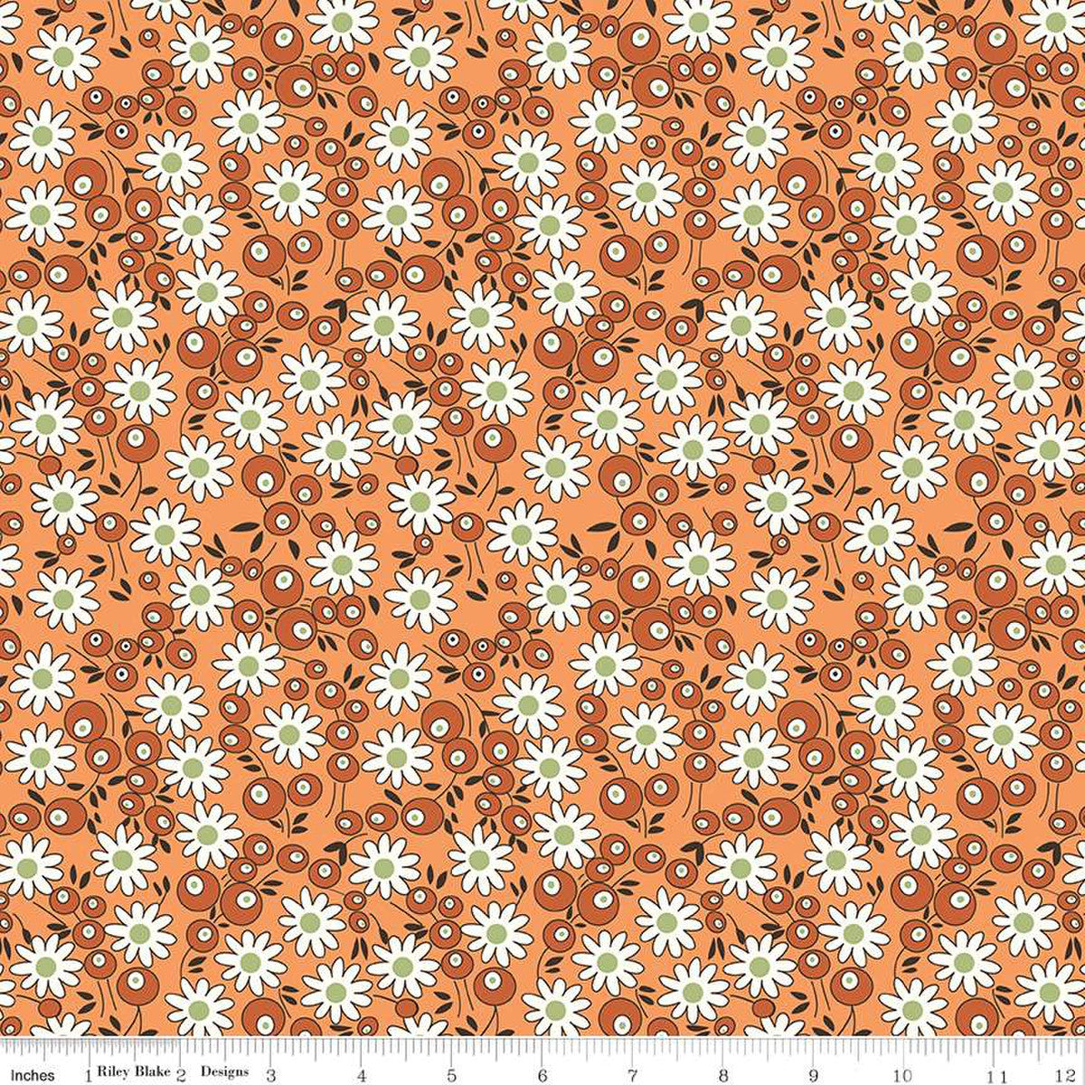 Marje Melon Vintage Bee by Riley Blake - Sold by the 1/4yd