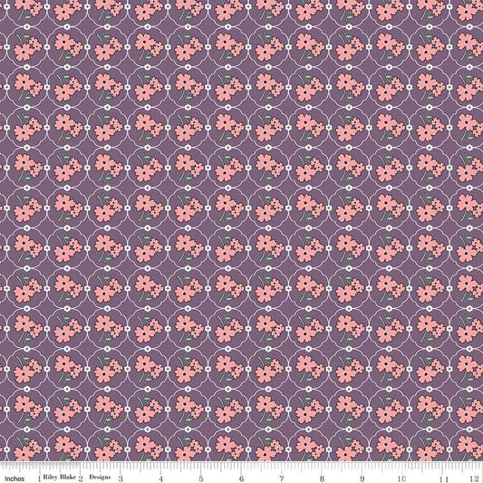 Cornelia Plum Vintage Bee by Riley Blake - Sold by the 1/4yd