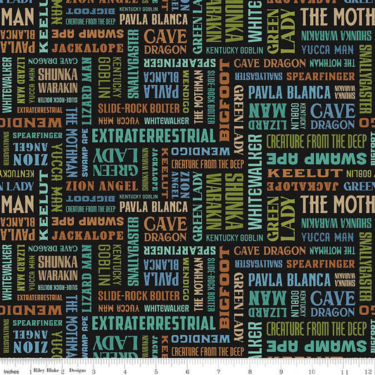 Legends of the National Parks Names Multi By Riley Blake Designs