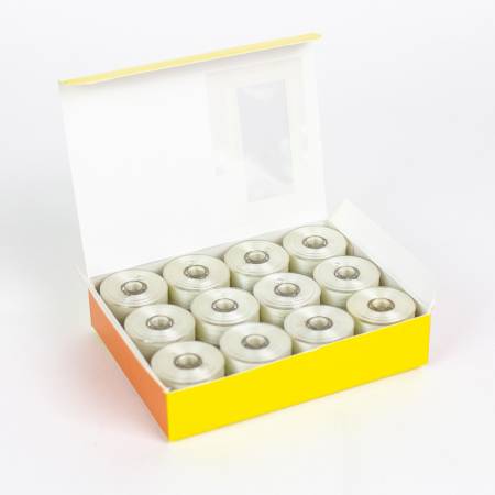 DecoBob Prewound Bobbins Antique White M-Style 24ct
