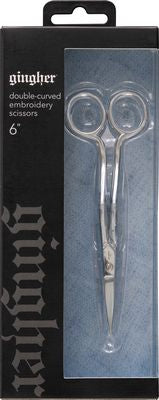 Gingher 6" Double Curved Embroidery Scissors