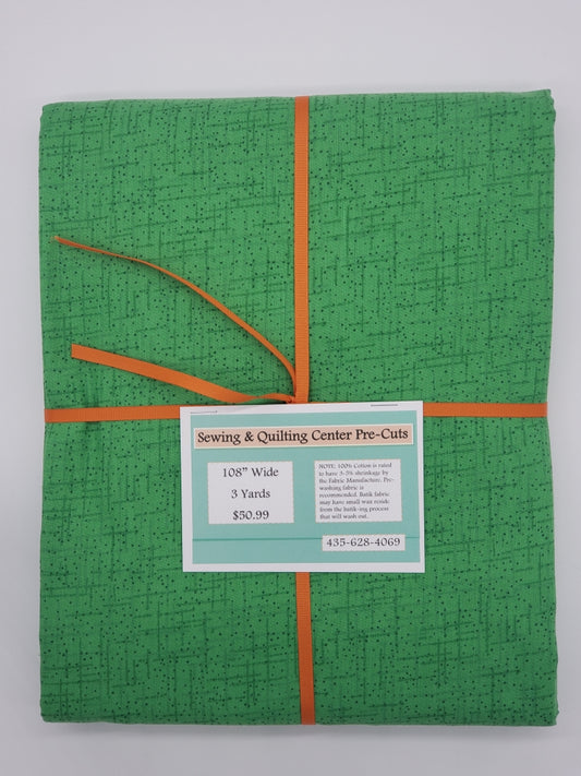 108" Pre-Cut Bright Green Lines 3 yards