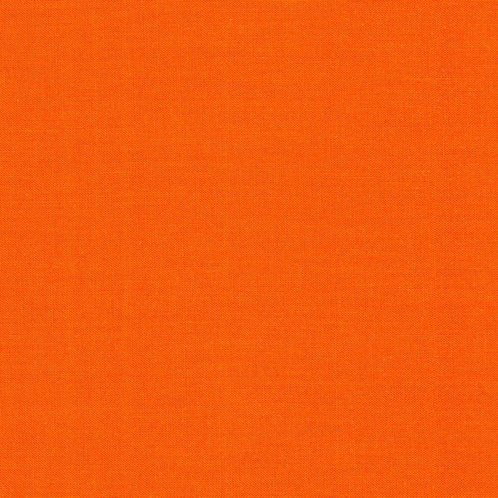 Tangerine Kona Solid Cotton by Robert Kaufman - Sold By 1/4yd