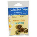 Magnetic Snap 3/4 Antique Gold