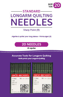 HQ Standard Longarm Needles - 2 Packs (20/125-R, Sharp)