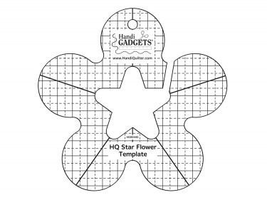 Handi Quilter Star Flower Template