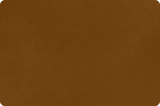 Caramel Solid Cuddle - sold by the 1/4 yard