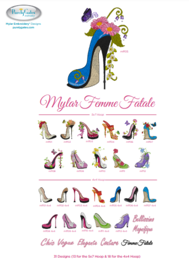 Purely Gates Mylar Femme Fatale