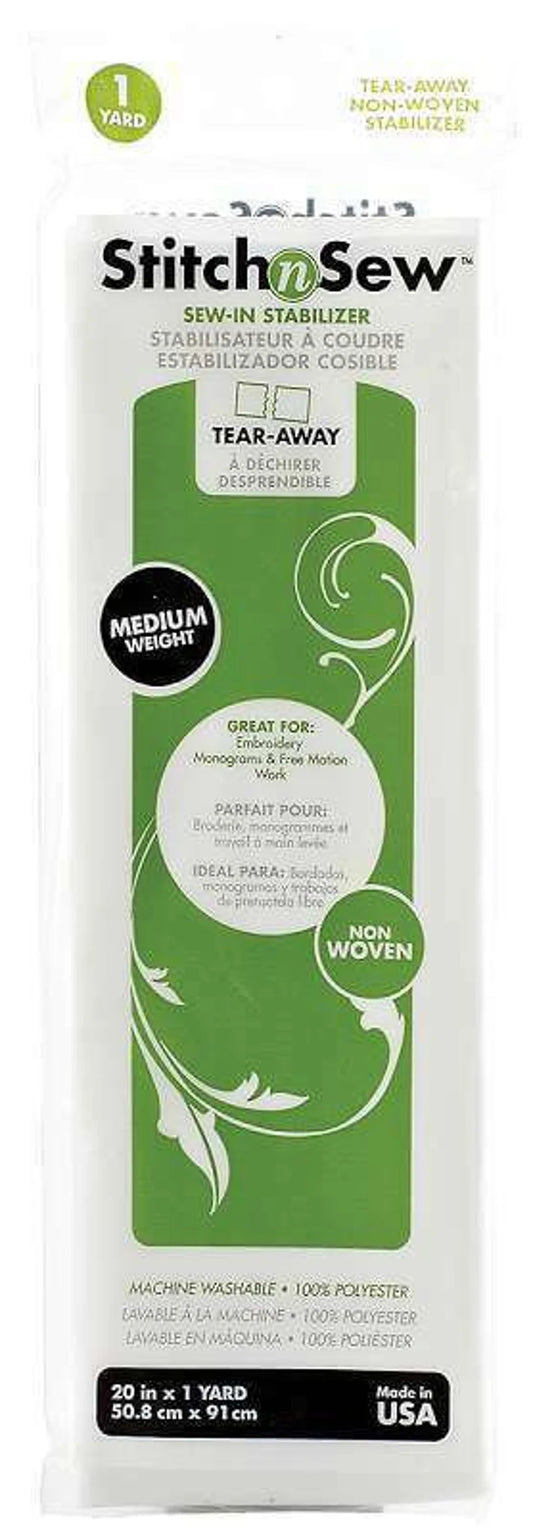 Stitch n Sew Tear-Away Stabilizer-20" x 1 Yard