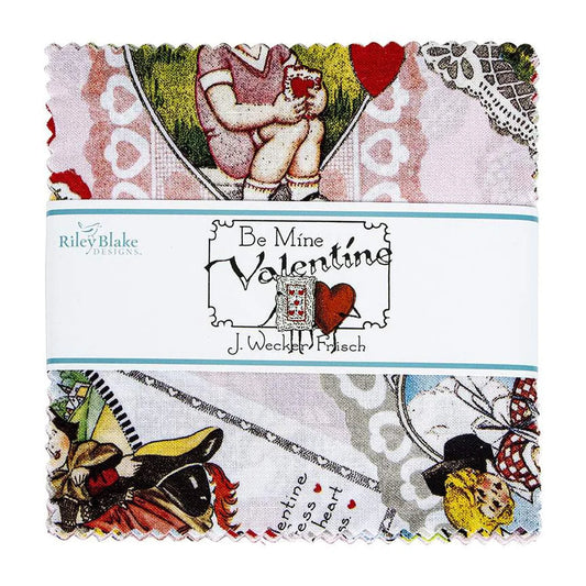 Be Mine Valentine 5in Stacker, 42pcs by Riley Blake