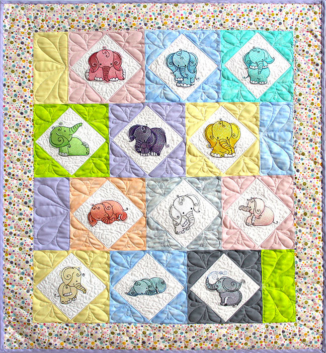 Purely Gates Mylar Curly Elephants