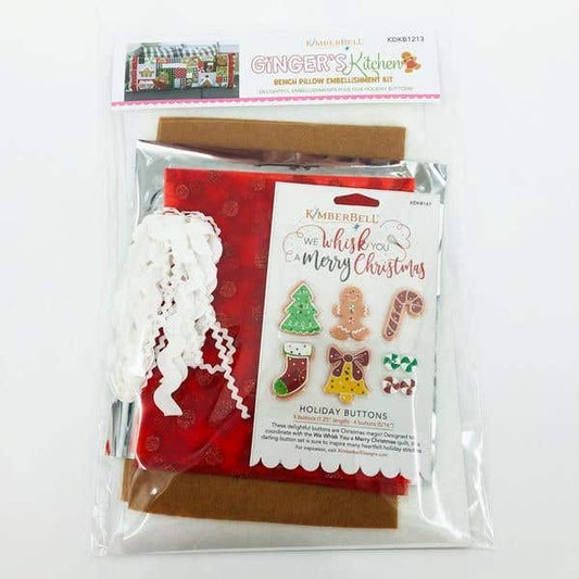 Kimberbell Ginger's Kitchen Bench Pillow Embellishment Kit