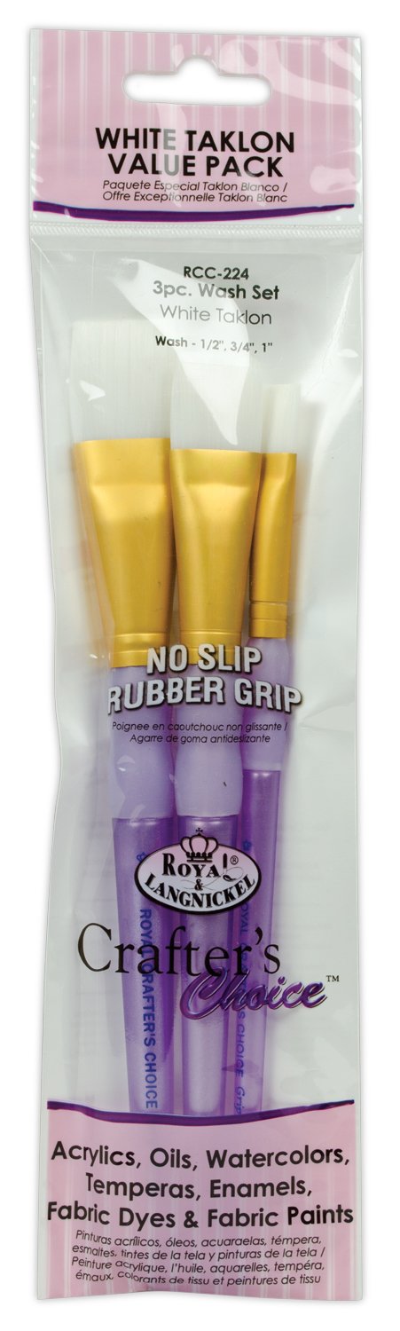 Crafters Choice White Taklon 4pc Value Pack