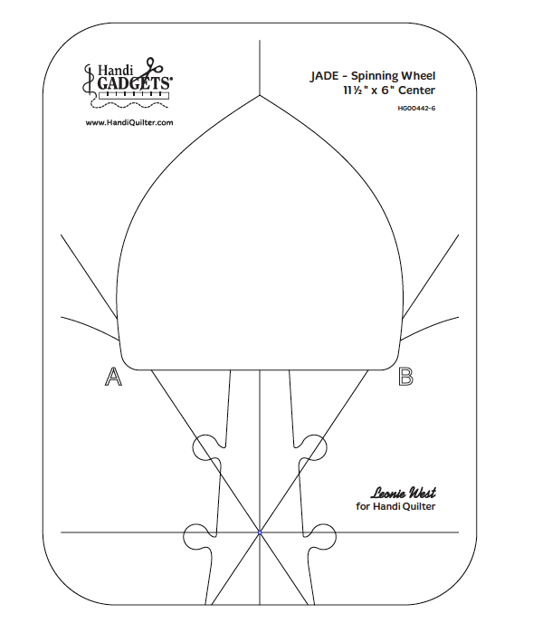 HQ Jade Spinning Wheel Ruler – Quiltandsew.com