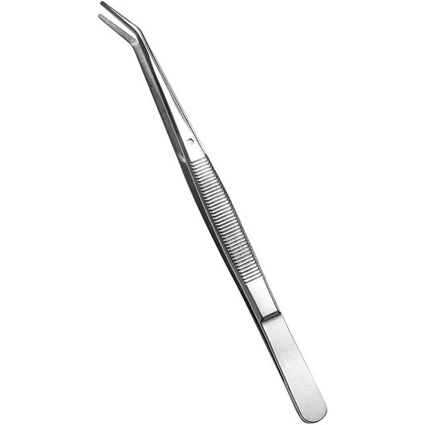 Tweezers, with Curved Serrated Tip Multipurpose Tweezers Sewing Machine Tweezers Forceps for Craft Repairing
