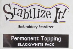 Stabilize It! Permanent Topping Black/White Pack