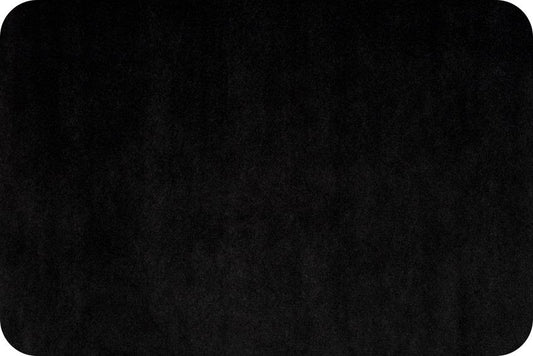 Luxe Cuddle Velvet Black – sold by ¼ yard